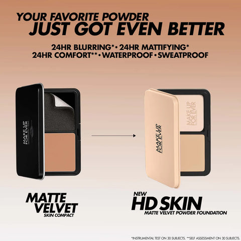 MAKE UP FOR EVER HD Skin Matte Velvet- 1R02 Cool Alabaster