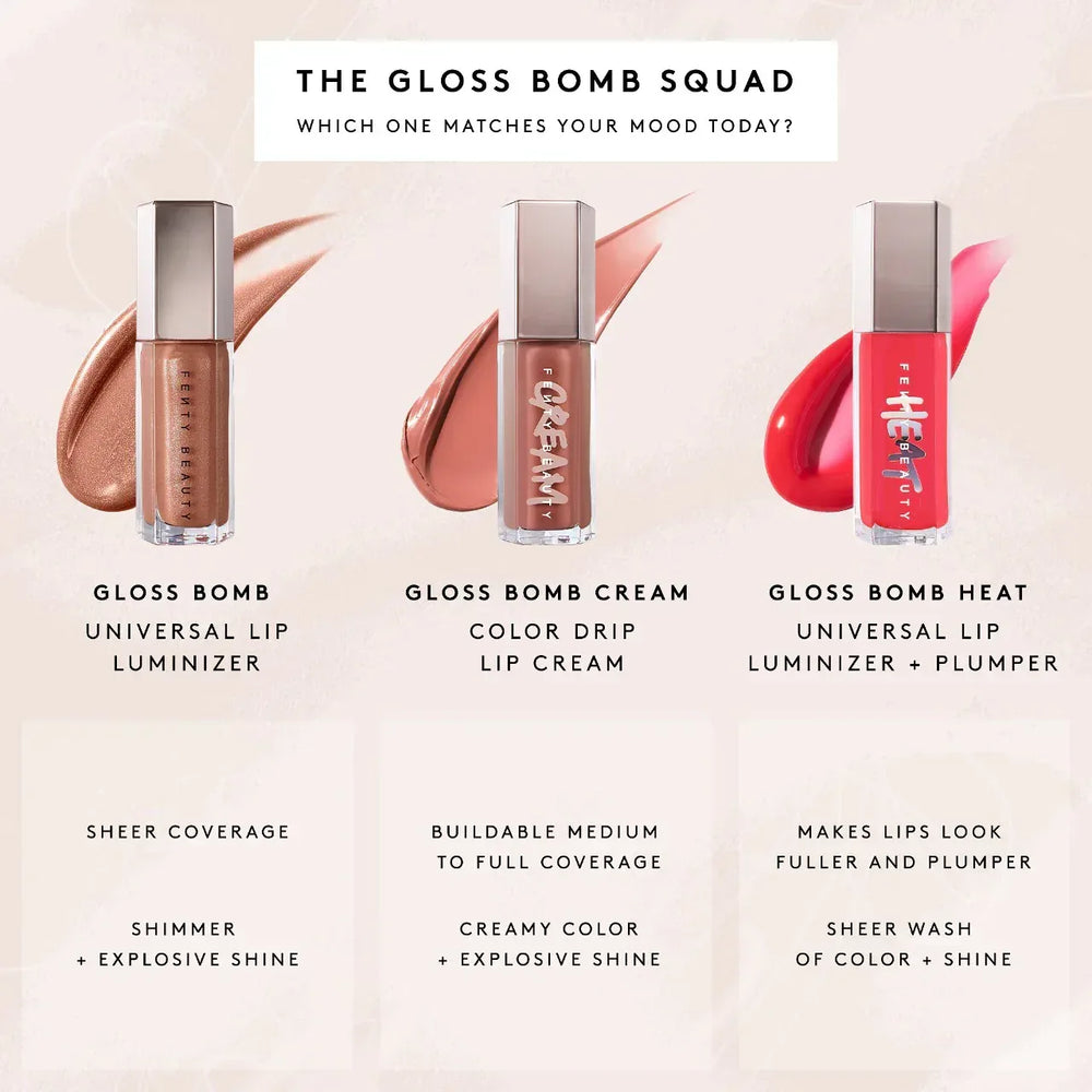 Fenty Beauty by Rihanna Gloss Bomb Heat Universal Lip Luminizer + Plumper- Glass Slipper Heat - The Beauty League Pakistan