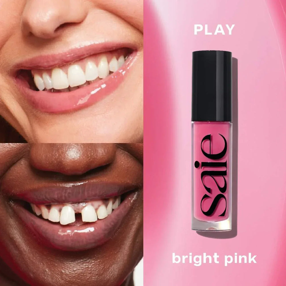 Saie Glossybounce™ High-Shine Hydrating Lip Gloss Oil- Play - The Beauty League Pakistan