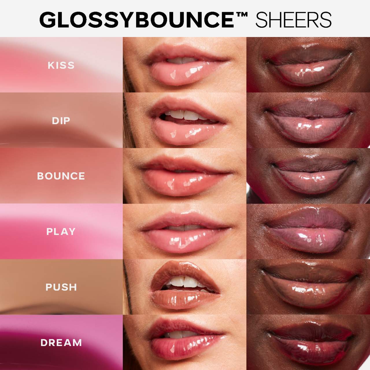 Saie Glossybounce™ High-Shine Hydrating Lip Gloss Oil- Dream