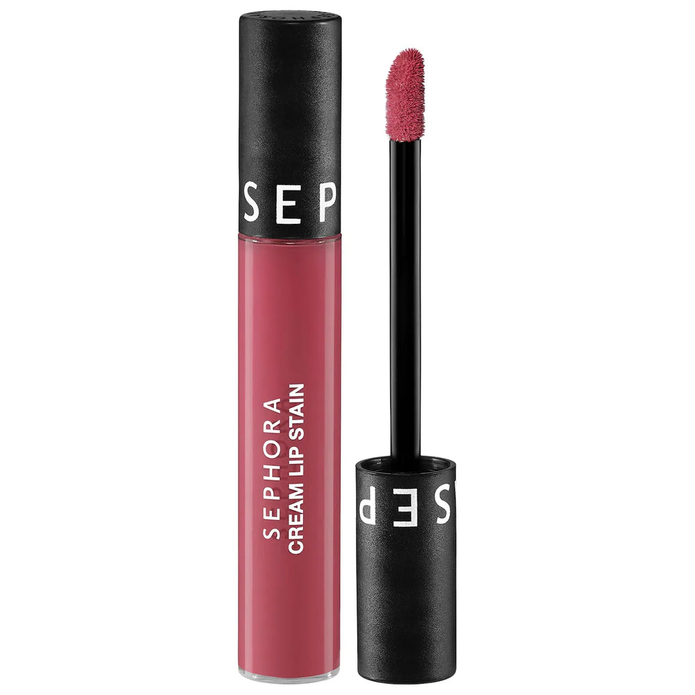 SEPHORA COLLECTION Cream Lip Stain 10HR Liquid Lipstick- 124 Rose Instinct - The Beauty League Pakistan