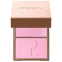 PATRICK TA  Major Glow Creme & Powder Light Reflecting Translucent Highlighter Duo- Baby