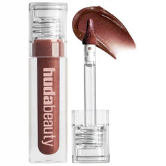 Huda Beauty- Faux Filler Shiny Non-Sticky Lip Gloss- She Fire