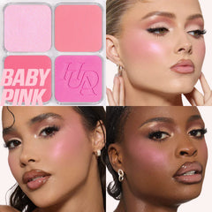 Huda Beauty- Blush Filter Blurring Blushlighters Palette- Baby Pink - The Beauty League Pakistan