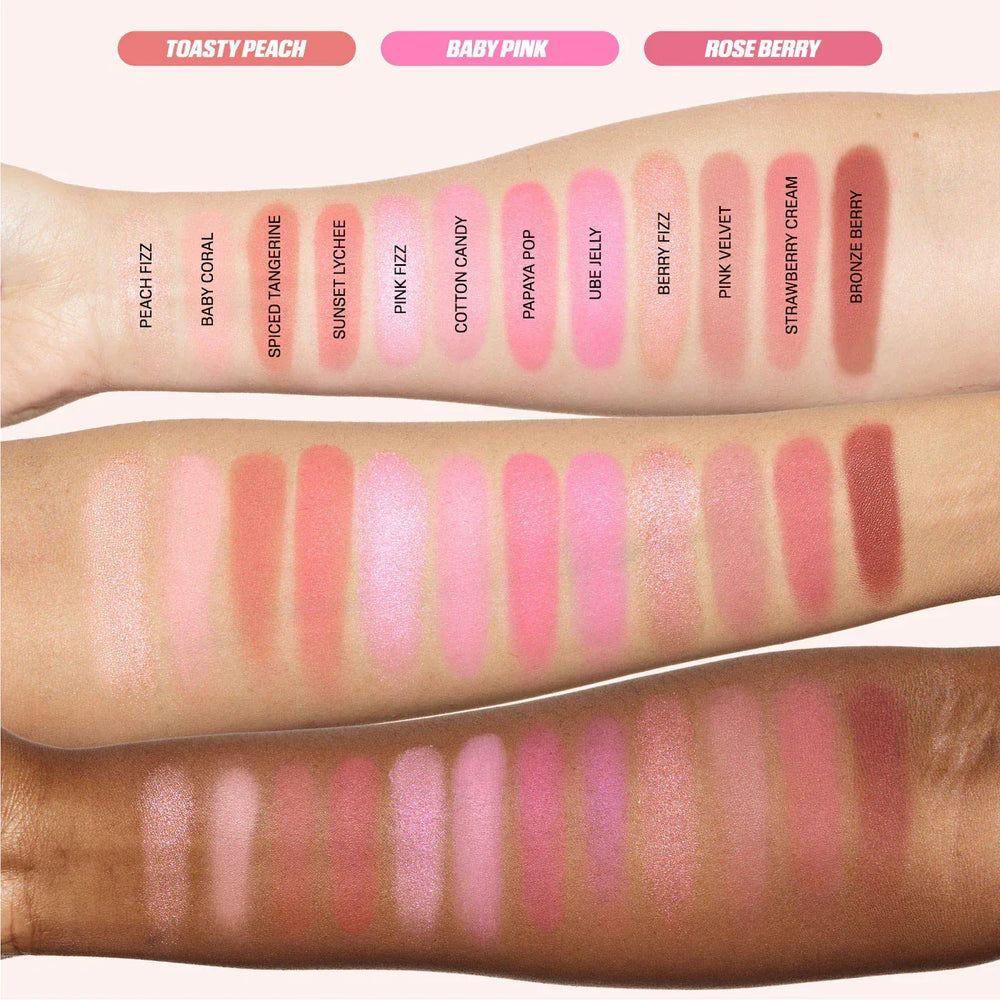 Huda Beauty- Blush Filter Blurring Blushlighters Palette- Baby Pink - The Beauty League Pakistan