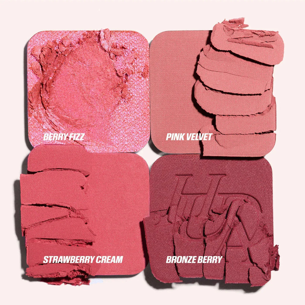 Huda Beauty- Blush Filter Blurring Blushlighters Palette- Rose Berry - The Beauty League Pakistan