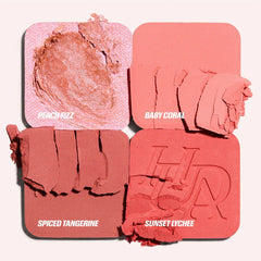 Huda Beauty- Blush Filter Blurring Blushlighters Palette- Toasty Peach - The Beauty League Pakistan
