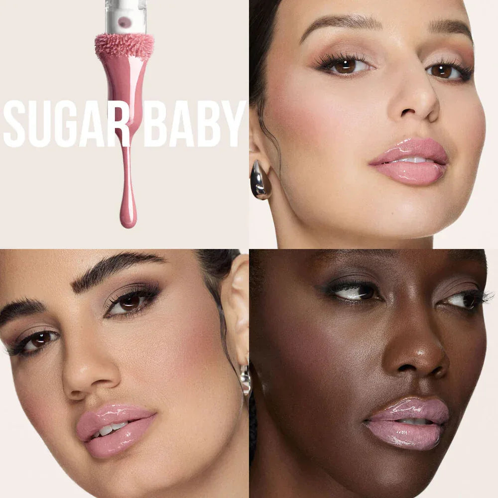 Huda Beauty Faux Filler Extra Shine Lip Gloss - Sugar Baby - The Beauty League Pakistan