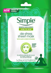 Simple- De-Stress Sheet Mask