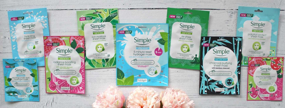 Simple- Sheet Masks Each Pack Of Six (6) - The Beauty League Pakistan