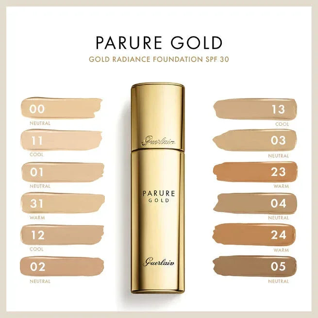Guerlain- Parure Gold Radiance Foundation SPF30 / PA+++ # 00 Beige - The Beauty League Pakistan