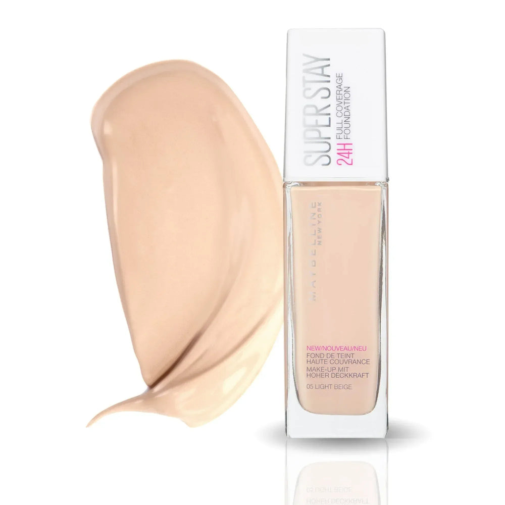 MAYBELLINE-Super Stay 24h Full Coverage Foundation 05 Light Beige - The Beauty League Pakistan