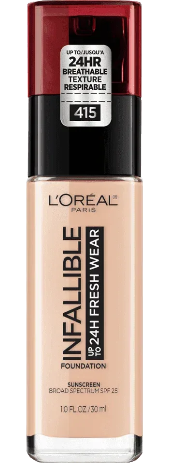 L'Oréal Paris- 24 Hour Fresh Wear Foundation- Rose lvory 415 (US Version) - The Beauty League Pakistan