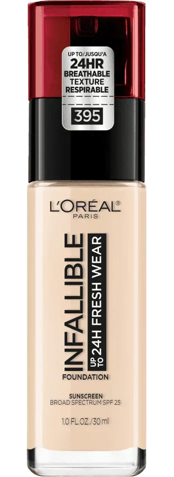 L'Oréal Paris- 24 Hour Fresh Wear Foundation- Rose Pearl 395 (US Version) - The Beauty League Pakistan