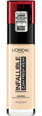 L'Oréal Paris- 24 Hour Fresh Wear Foundation- Snow 390 (US Version)