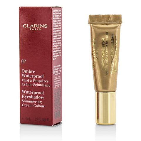CLARINS-Ombre Waterproof Eyeshadow Shimmering Cream Colour - #02 Golden Sand-7ml/0.2oz