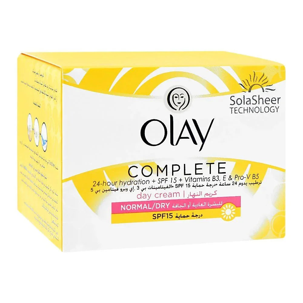 Olay Complete 24-Hour Hydration Day Cream, SPF 15, Normal/Dry Skin, 50ml - The Beauty League Pakistan