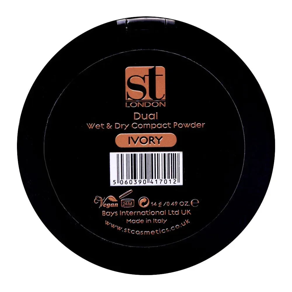 ST London - Dual Wet & Dry Compact Powder - Ivory - The Beauty League Pakistan