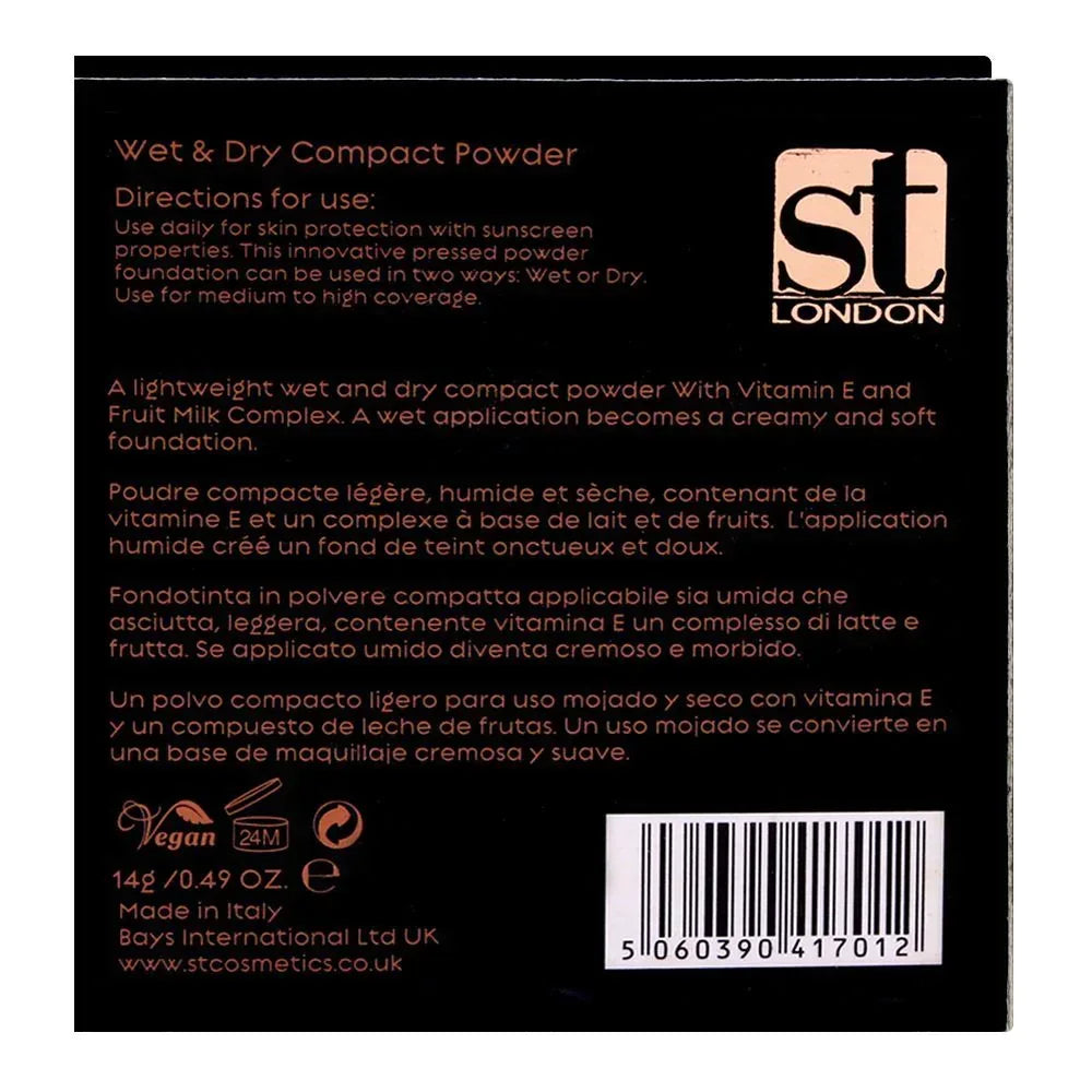 ST London - Dual Wet & Dry Compact Powder - Ivory - The Beauty League Pakistan