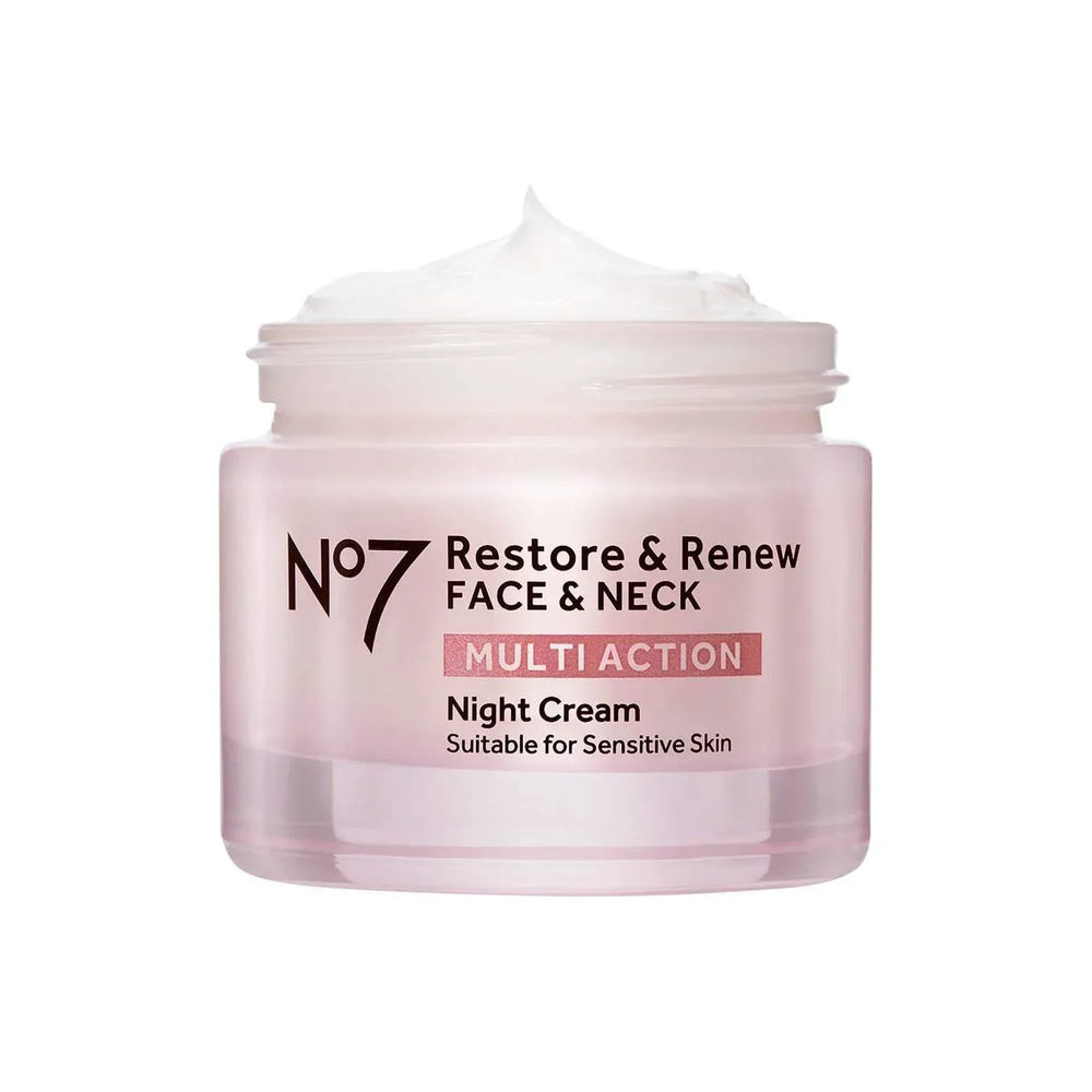 No7 Laboratories Restore & Renew Multi Action Face & Neck Night Cream - The Beauty League Pakistan