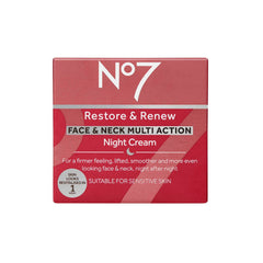 No7 Laboratories Restore & Renew Multi Action Face & Neck Night Cream