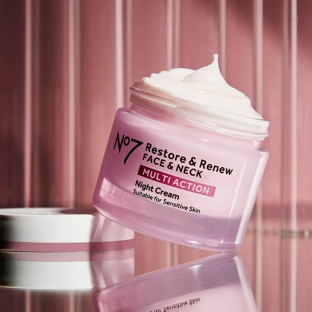 No7 Laboratories Restore & Renew Multi Action Face & Neck Night Cream - The Beauty League Pakistan