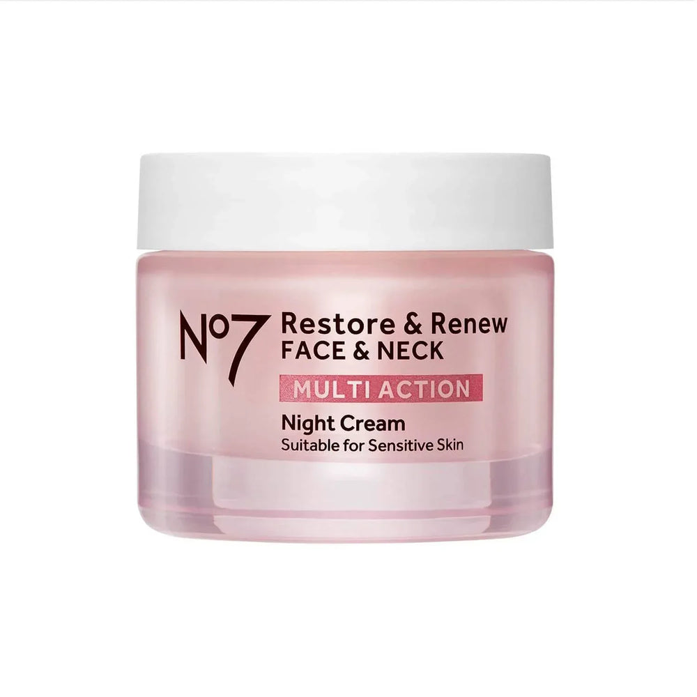 No7 Laboratories Restore & Renew Multi Action Face & Neck Night Cream - The Beauty League Pakistan