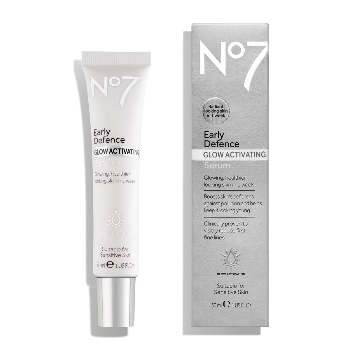 No7 Laboratories Early Defence Glow Activating Serum