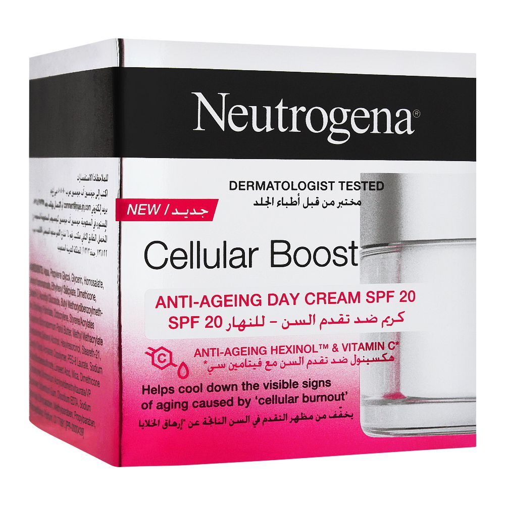 Neutrogena- Face Cream, Cellular Boost, Anti-Ageing Day Cream SPF 20, 50ml