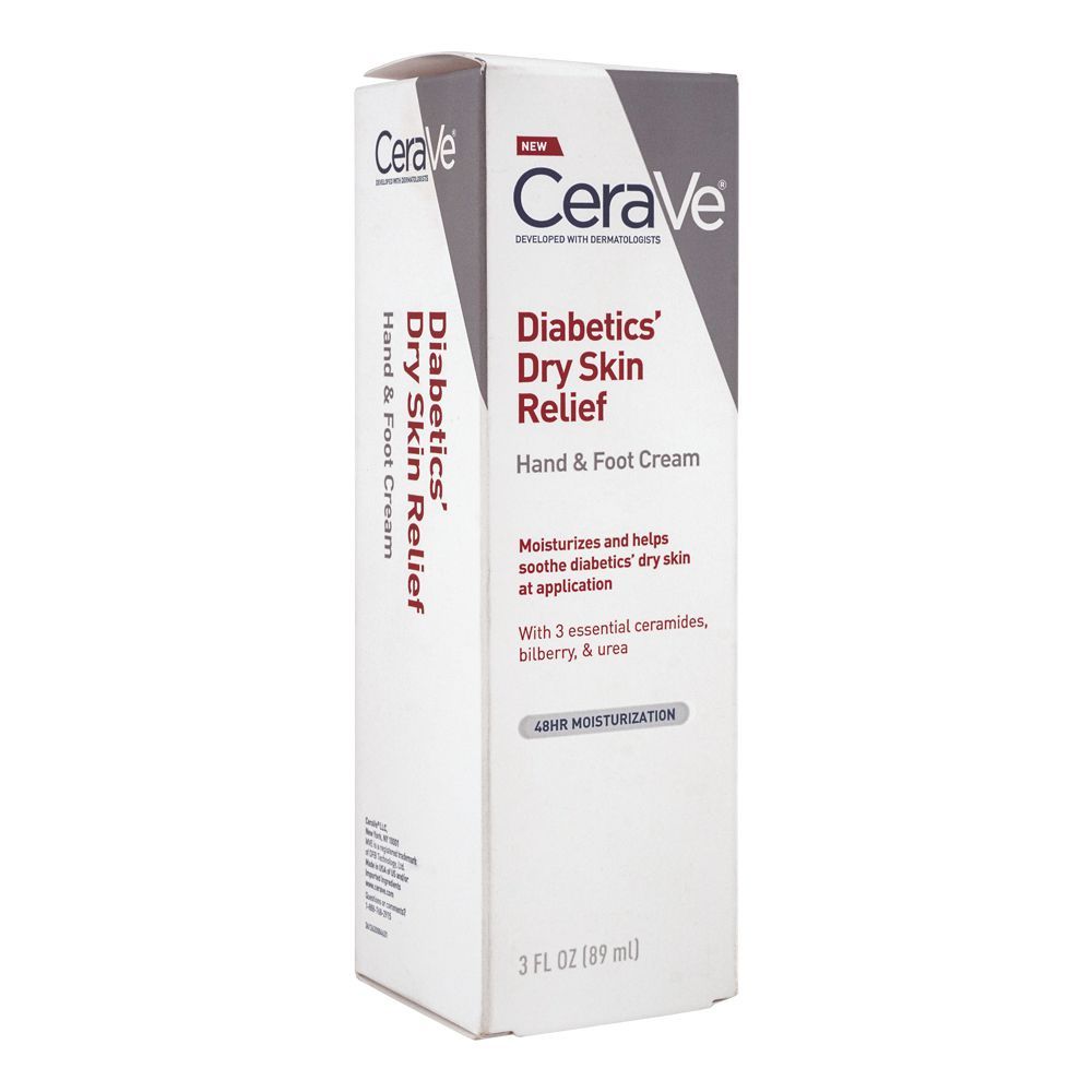 CeraVe- Diabetics Dry Skin Relief Hand and Foot Cream, 89ml