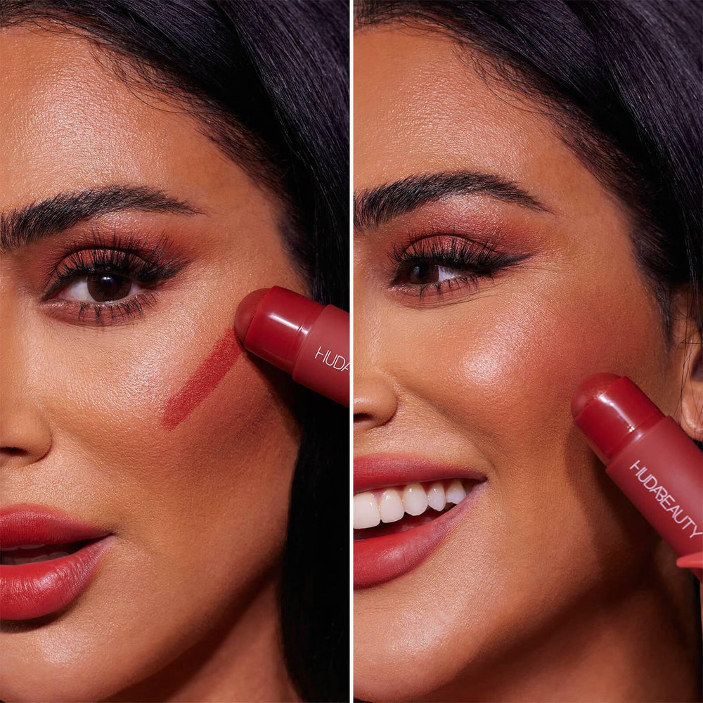 Huda Beauty Cheeky Tint Blush Stick- Baddie Berry - The Beauty League Pakistan