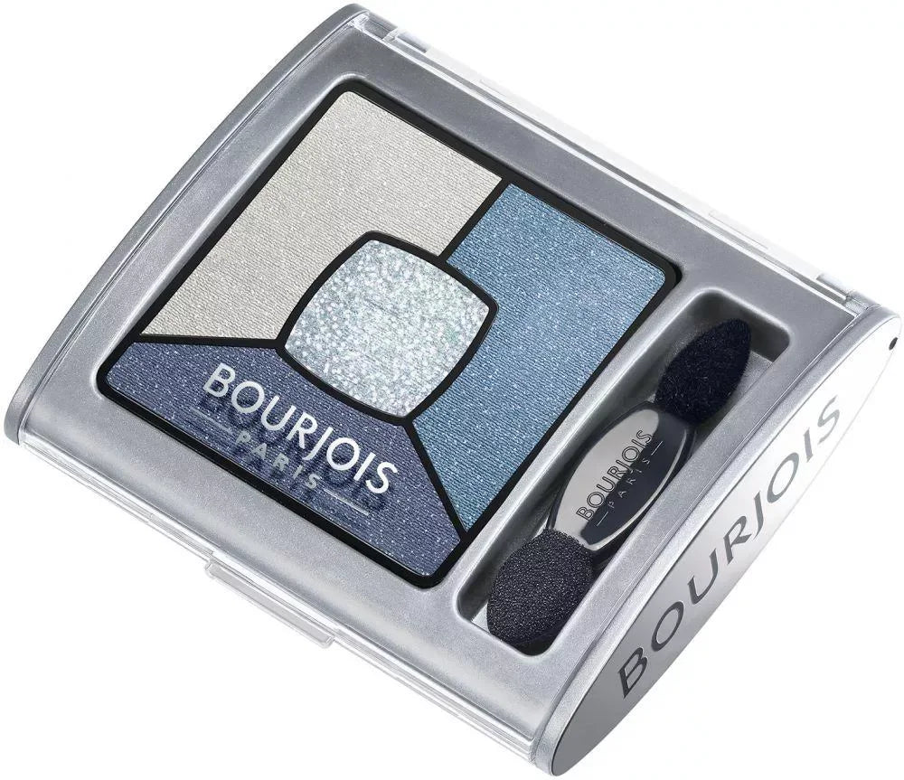 Bourjois-Smoky Stories Quad Eyeshadow Palette - 11 E-Blue-Issant - The Beauty League Pakistan