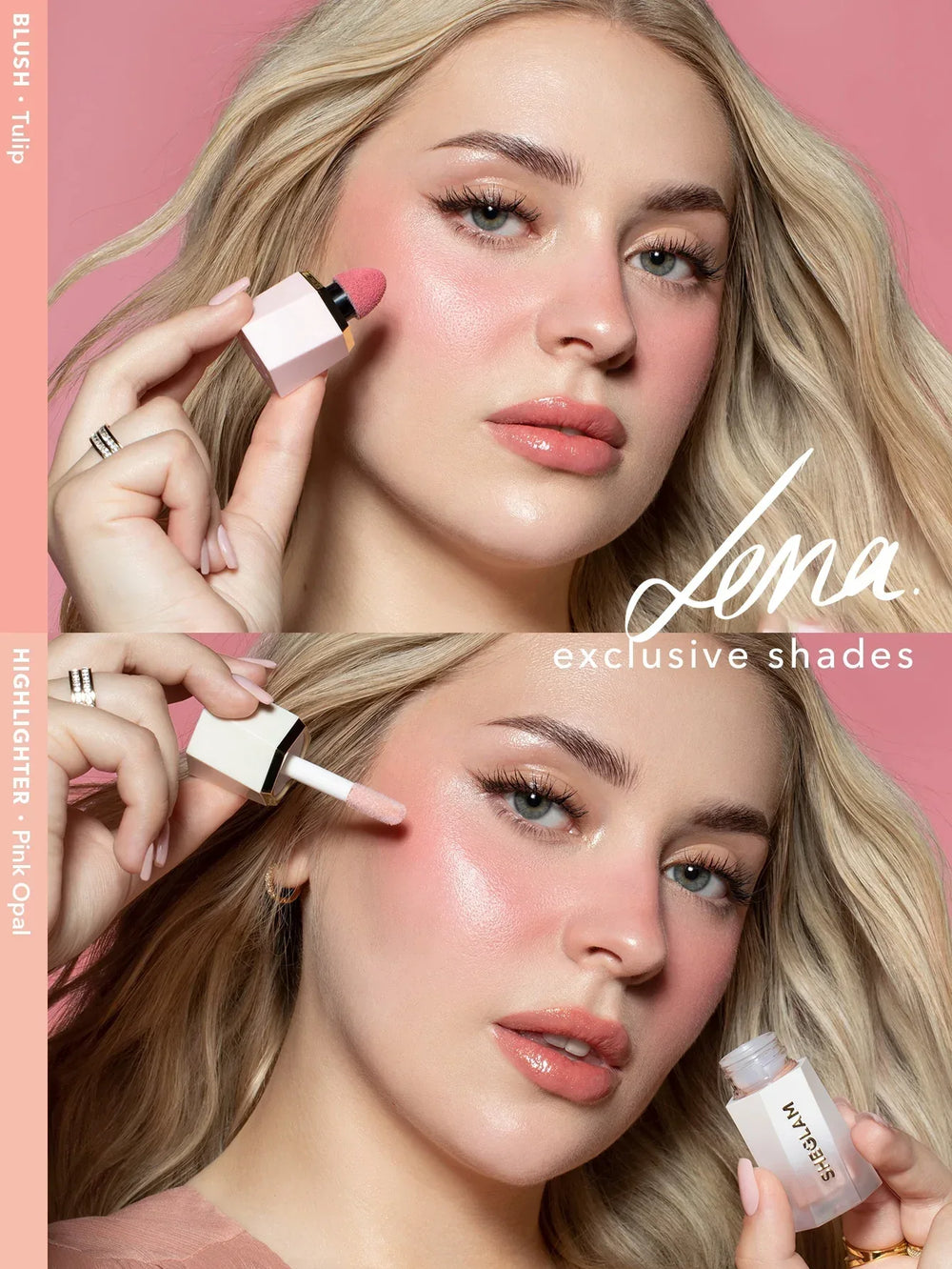 SHEGLAM X LENA Liquid Blush & Highlighter Kit - The Beauty League Pakistan
