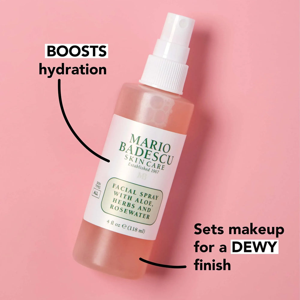Mario Badescu-Facial Spray With Aloe, Herb And Rosewater 118ml - The Beauty League Pakistan