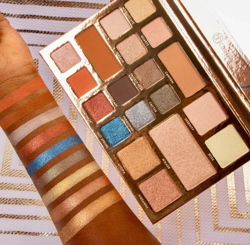 Bh Cosmetics- Desert Oasis 19 Color Shadow & Highlighter Palette - The Beauty League Pakistan