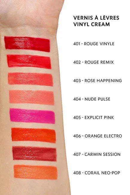 Yves Saint Laurent- VERNIS À LÈVRES VINYL CREAM LIQUID LIPSTICK- 402 Rouge Remix - The Beauty League Pakistan