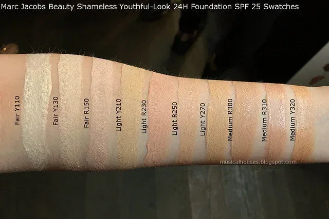 MARC JACOBS BEAUTY SHAMELESS YOUTHFUL-LOOK 24H FOUNDATION SPF 25- MEDIUM R380 - The Beauty League Pakistan