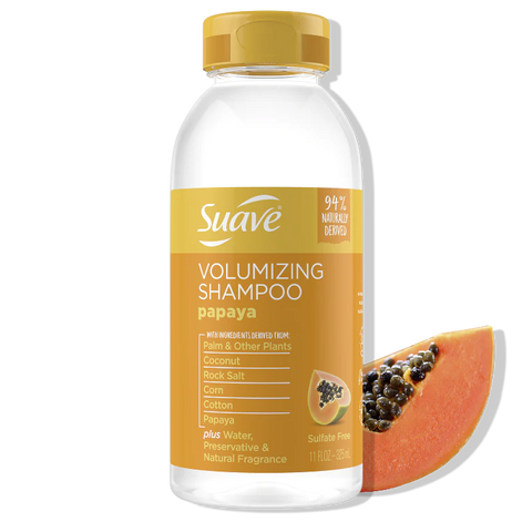 Suave Sulfate Free Shine Shampoo with Papaya