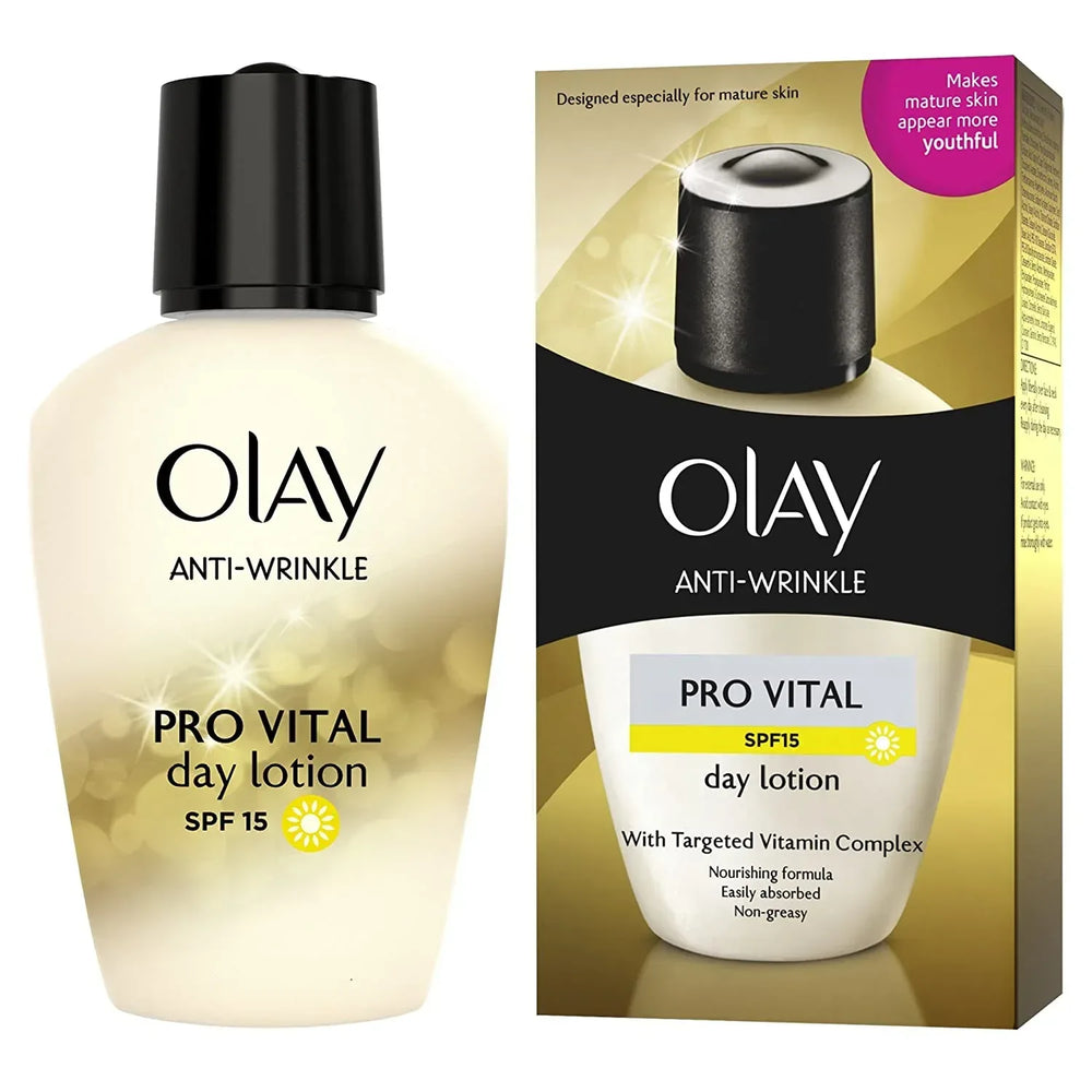 Olay SPF15 Anti-Wrinkle Pro Vital Anti-Ageing Moisturiser Day Lotion, 100ml - The Beauty League Pakistan