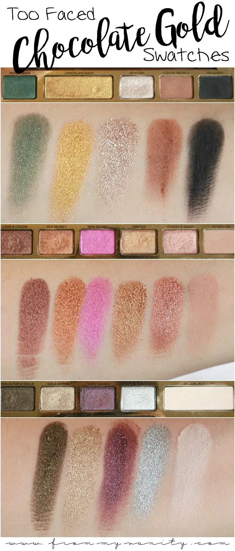 Too Faced-Chocolate Gold Eye Shadow Palette - The Beauty League Pakistan