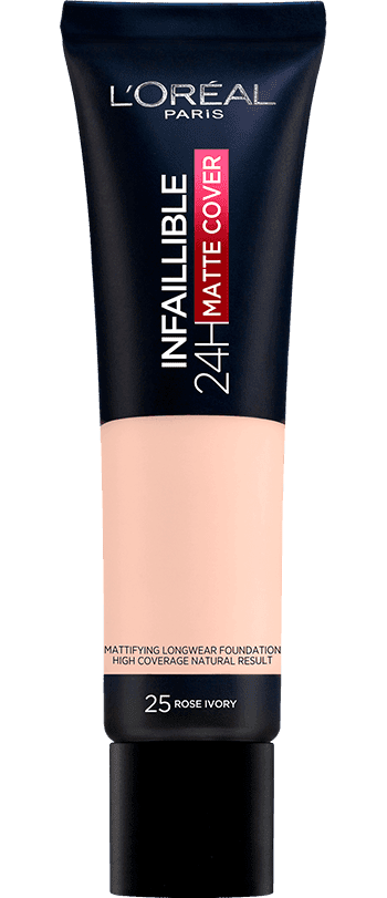 L'OREAL PARIS-24h Matte Cover Foundation 25 Rose Ivory