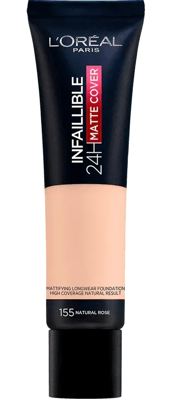 L'OREAL PARIS-24h Matte Cover Foundation 155 Natural Rose - The Beauty League Pakistan