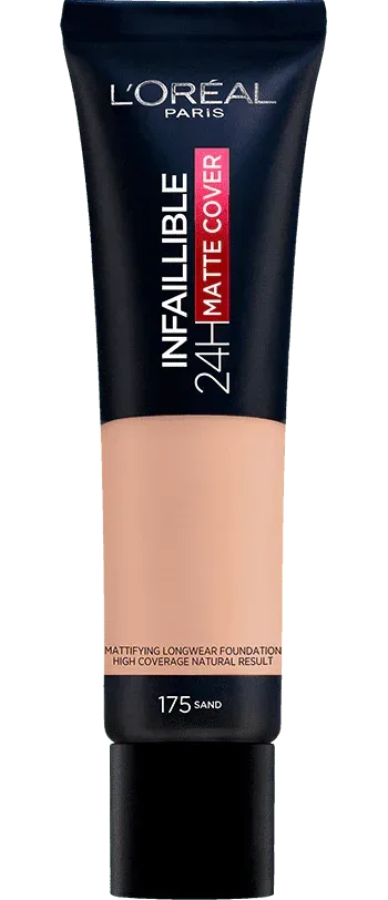 L'OREAL PARIS-24h Matte Cover Foundation 175 Sand 35ml - The Beauty League Pakistan