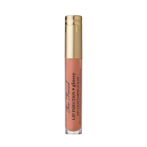 Too Faced- Lip Injection Glossy Juicy Color Plumping Lip Gloss in Spice Girl (Spiced Nude Shimmer)