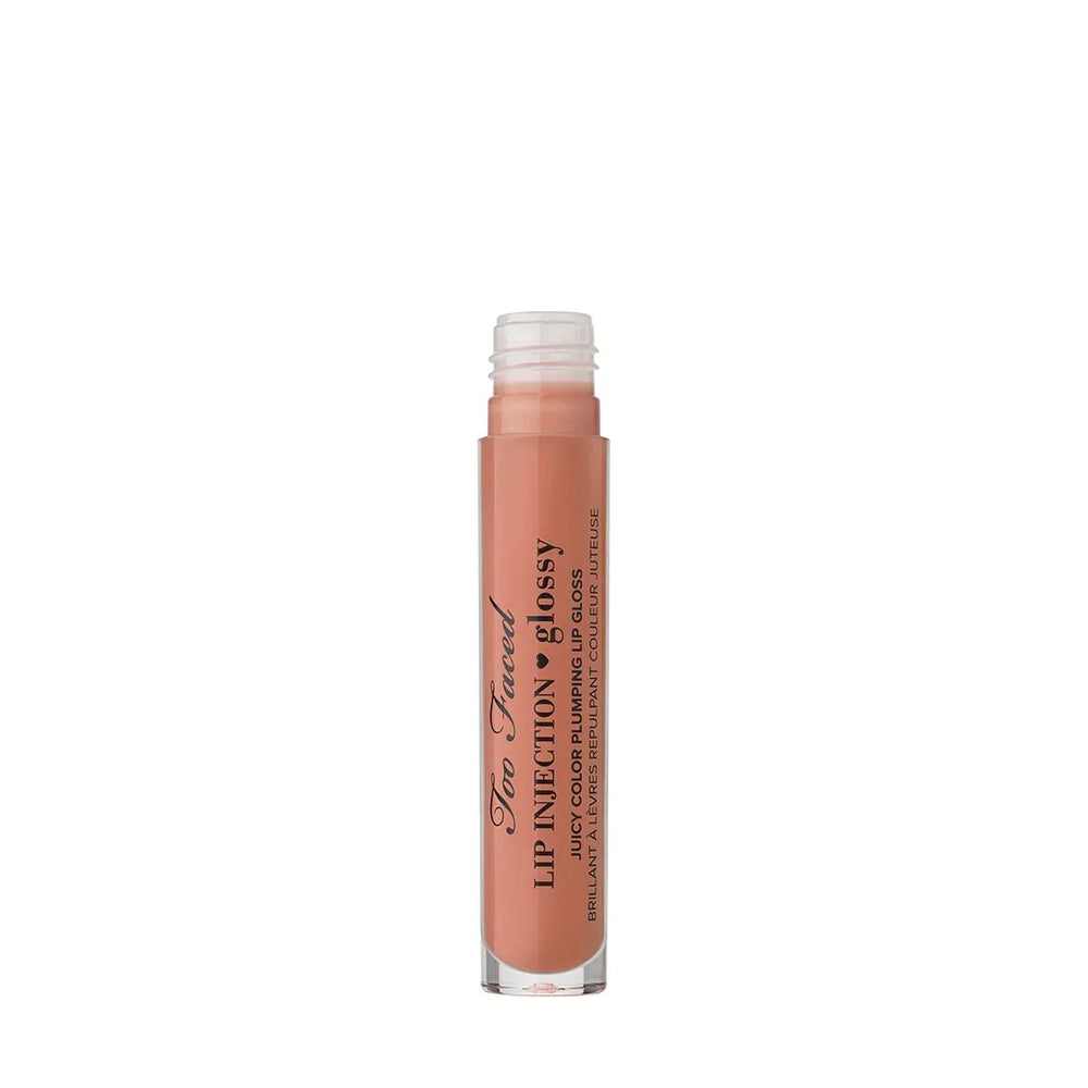 Too Faced- Lip Injection Glossy Juicy Color Plumping Lip Gloss in Spice Girl (Spiced Nude Shimmer) - The Beauty League Pakistan