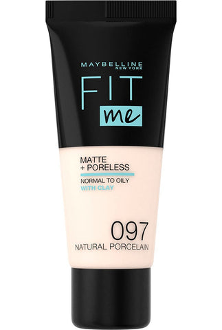 Maybelline Fit Me Foundation, Matte & Poreless- 097 Natural Porcelain
