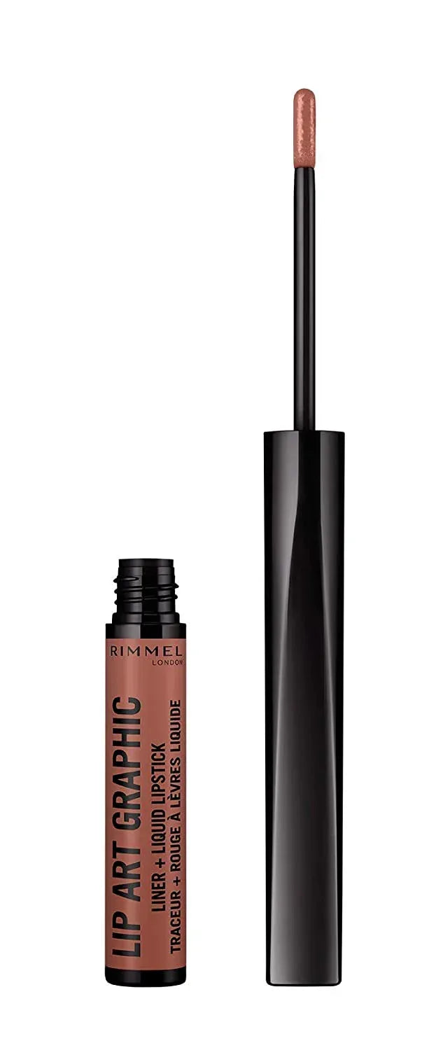 Rimmel London- Lip Art Graphic Liner & Liquid Lipstick - 720 Lacy - The Beauty League Pakistan