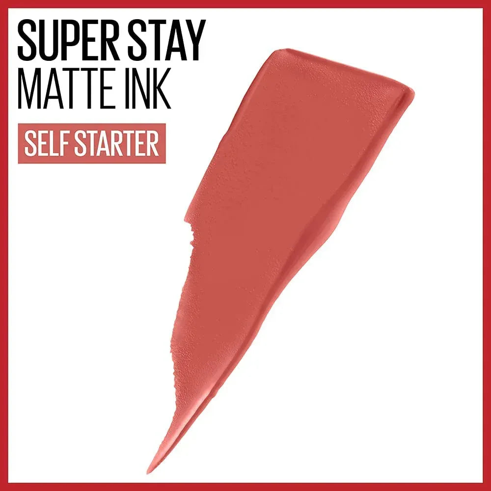 Maybelline- Superstay Matte Ink City Edition Liquid Lipstick Makeup- 130 Self-Starter - The Beauty League Pakistan