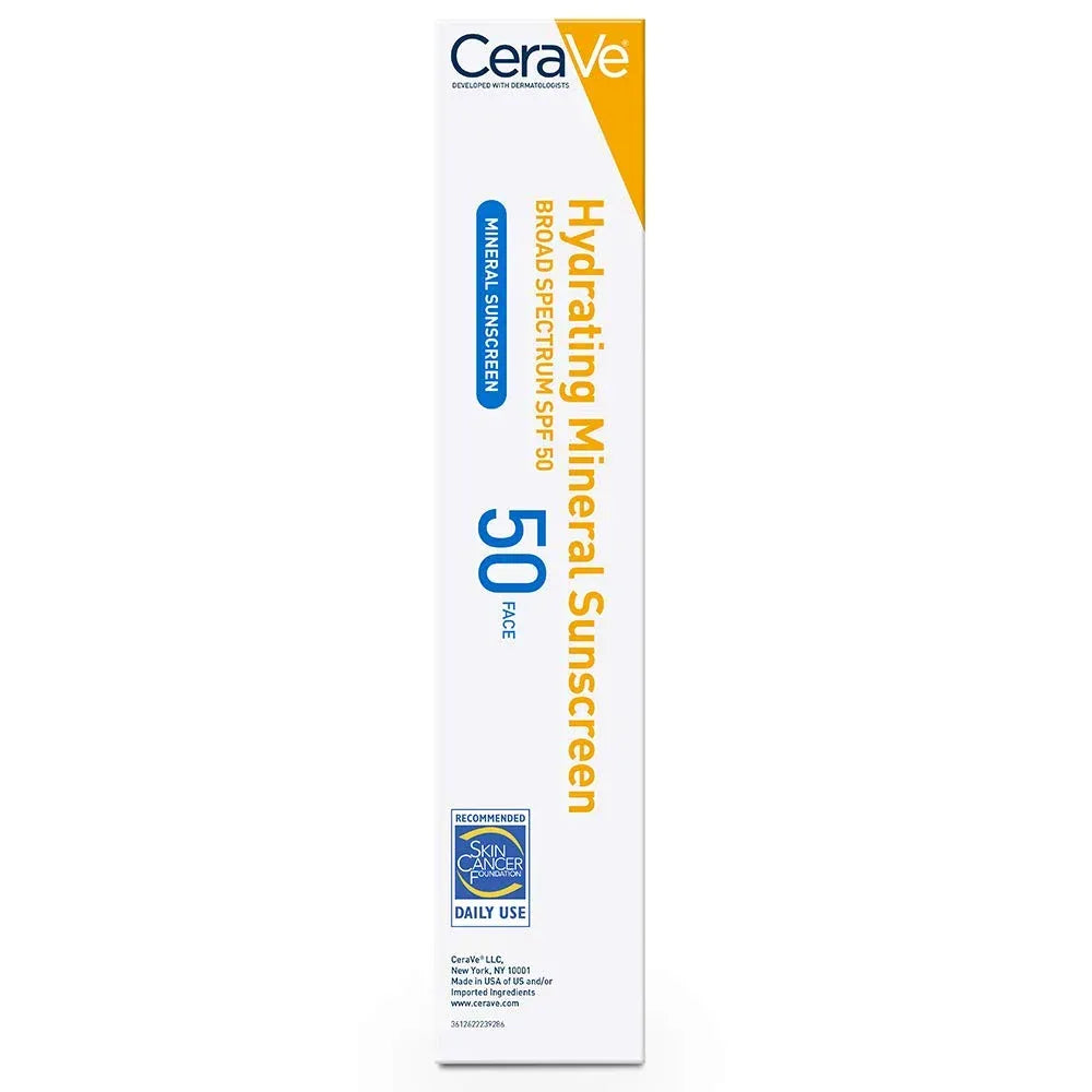CeraVe Hydrating Sunscreen, Broad Spectrum, SPF 50, 75ml (EXP 10/25) - The Beauty League Pakistan