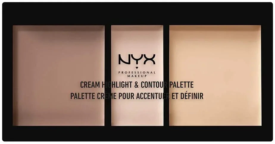 NYX-Cream Highlight & Contour Palette, Light 01 - The Beauty League Pakistan